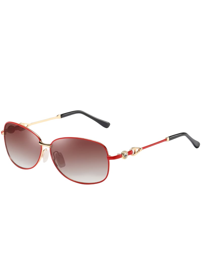 Women's sunglasses, lightweight frame polarized sunglasses, UV400 protection, suitable for shopping, beach driving, daily outdoor activities - Image 1