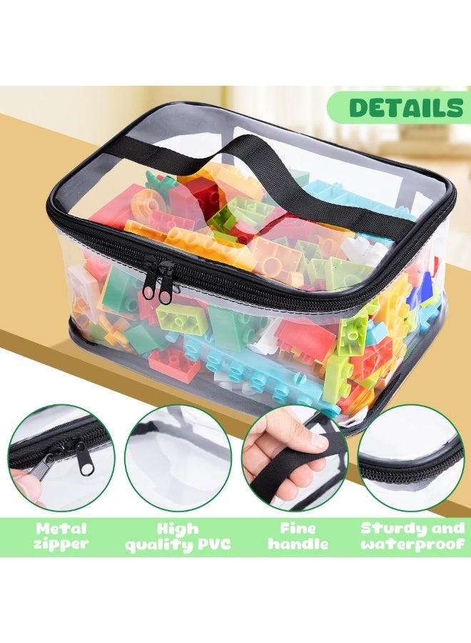 كوفوز 4 حزمة واضحة أكياس تخزين لعبة PVC ، مقاومة للماء ، تصميم سحاب مزدوج ، شفاف ، 9.4 × 6.7 × 4.3 بوصة ، مناسبة للألعاب ، السفر ، الملحقات - Image 4