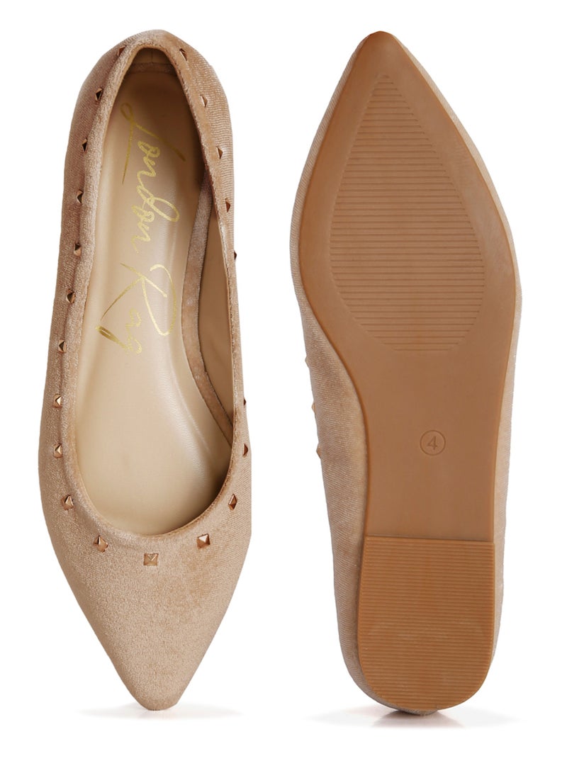 لندن راج حذاء لوفر معدني كاجوال للمشي باللون البيج - Image 4