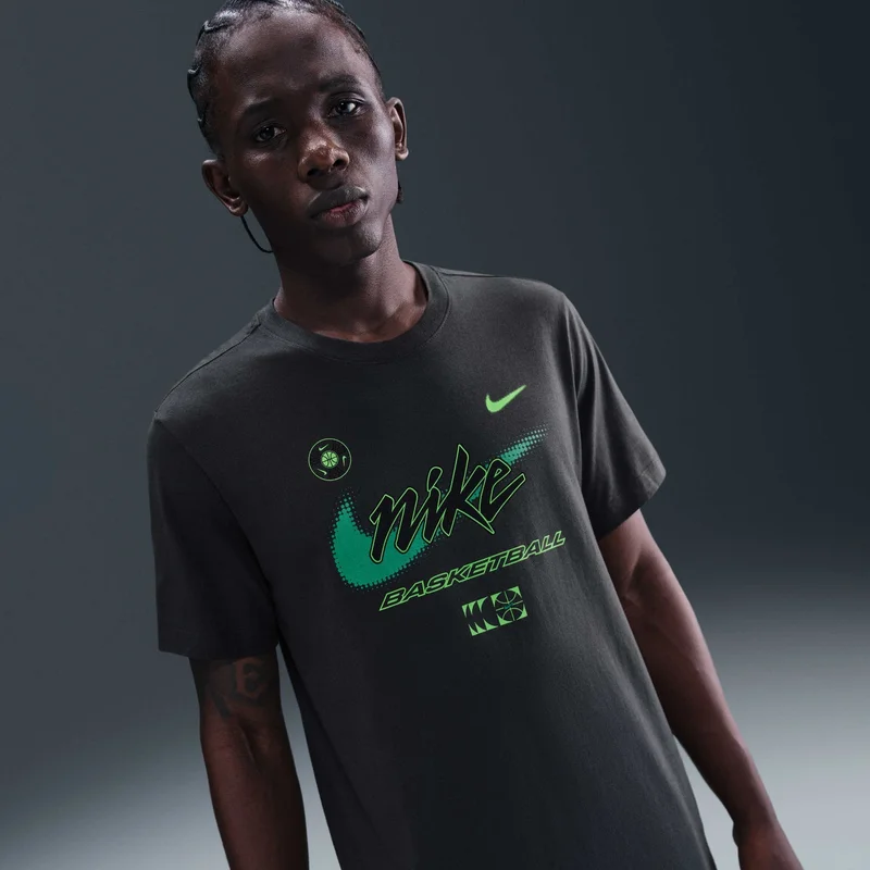 Nike Grey Men's Basketball T-Shirt for Men | Best Price UAE
