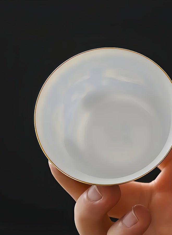Peachjoy Tea Cups Enamel Color 6 Cups 6 Colors Gift Box Chinese Style Classical Tea Cup Exquisite Holiday Gift  - Image 5