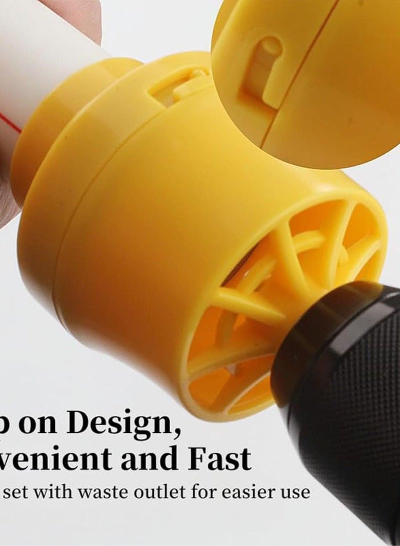 GGOOT Electric Drill Modified Water Pipe Threader，Pipe Threader Kit,Pvc Pipe Threader, Pipe Threading Tool High Performance Hardware Tools,Reusable Plastic Pipe Round Die, With 3 Dies,1/2", 3/4", 1", Inch - Image 3