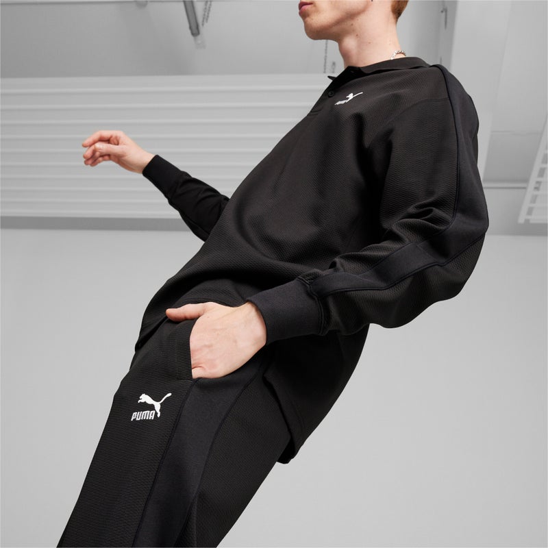 PUMA T7 Mens Black Track Pants - Image 3