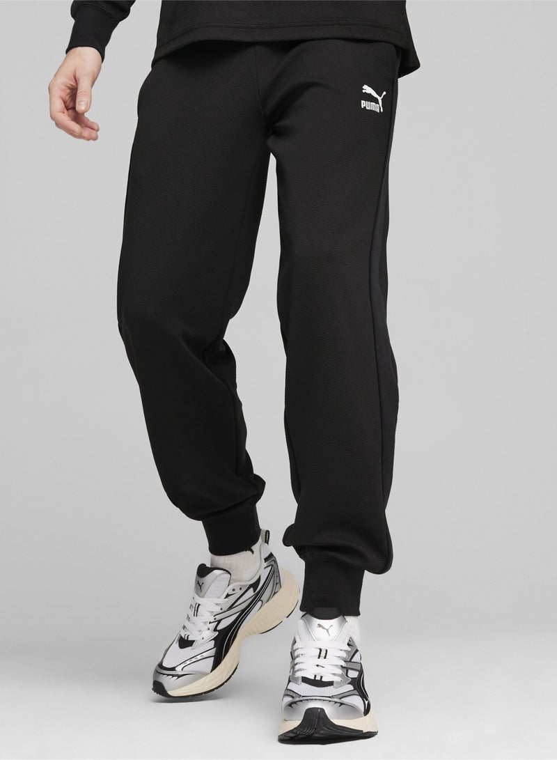 PUMA T7 Mens Black Track Pants - Image 1
