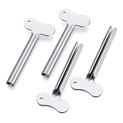 ZOCONE Toothpaste Squeezer, 6pcs Metal Tube Squeezer Key Stainless Steel Toothpaste Roller Tube Wringer for Paint, Cream, Cosmetic and Hair Dye(E) - Image 3