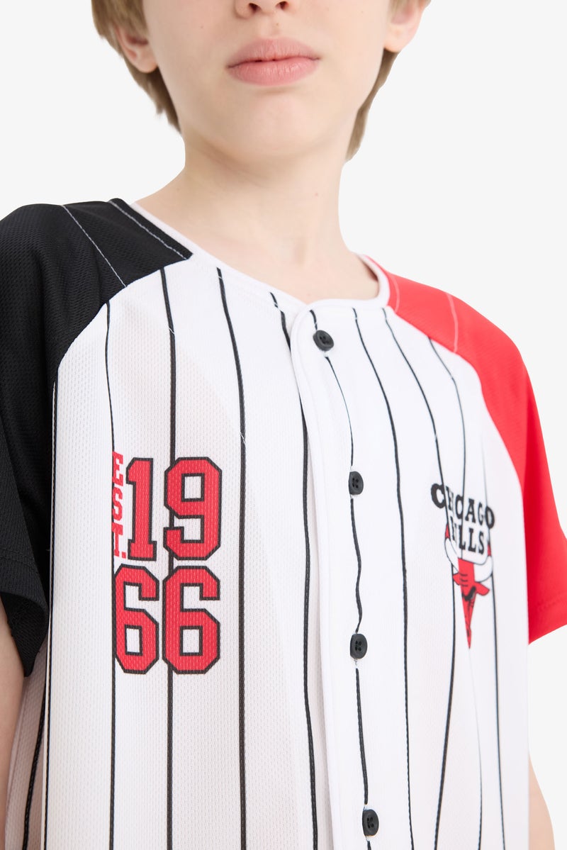 DeFacto Boy New Regular Fit Chicago Bulls Licensed Short Sleeve T Shirt  - Image 2
