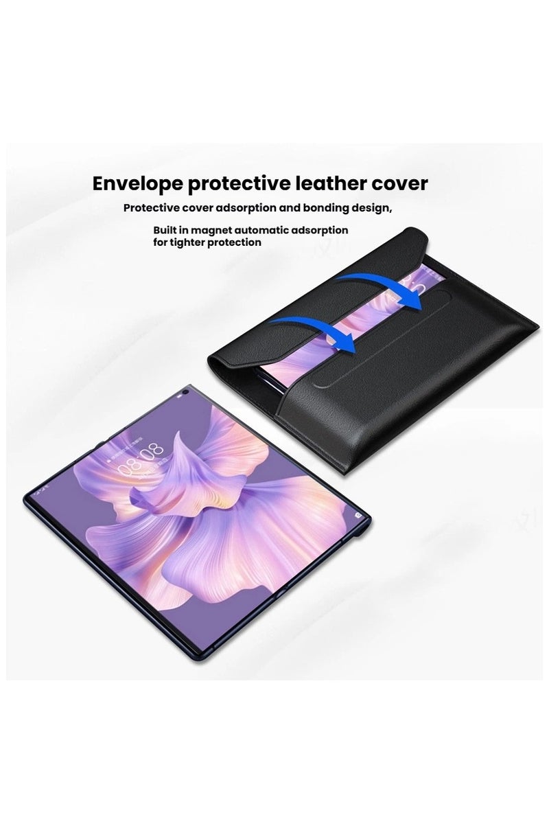 general Compatible with Samsung Galaxy Z Fold 7 Folding Screen Phone Case Shockproof Magnetic Flap Envelope Leather Protective Leather Case - Image 3