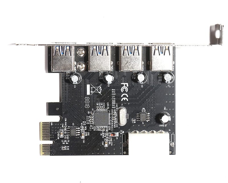 MESHIV بطاقة PCI Express 4 منافذ USB 3.0 مع موصل طاقة 5V 4-Pin بسرعة تصل إلى 5 جيجابت في الثانية - Image 5