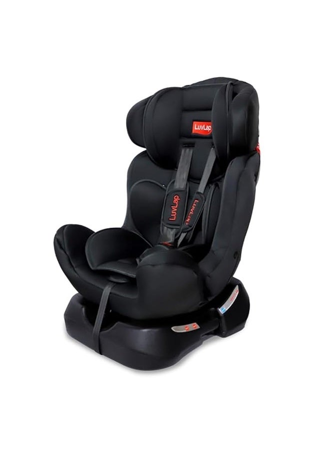Luvlap Galaxy Convertible Car Seat for Baby & Kids New Born to 7 Years, Forward Facing & Rearward Facing, 3 Adjustable Recline Levels, European Safety Standard Certified, Side Impact Guard, Black - Image 1