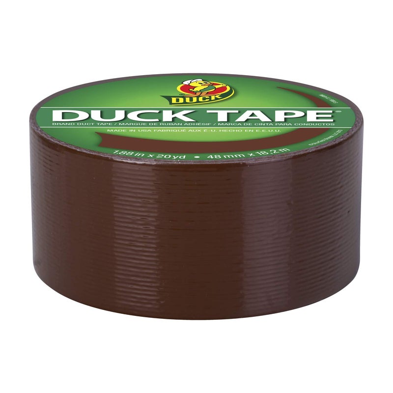 Duck Brand 1304965 Color Duct Tape, Single Roll, Brown, 60 Foot - Image 2