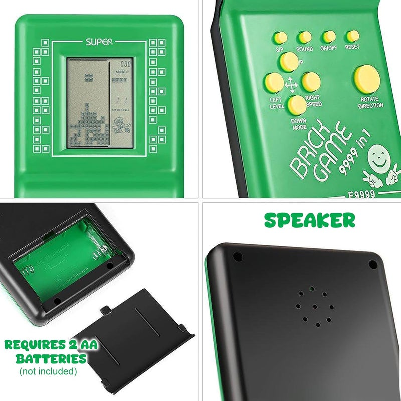 vGRASSP Handheld Portable Indoor and Outdoor Brick Game 9999 in 1 Video Game Compatible for Kids - Colour and Design as per Stock - Image 4