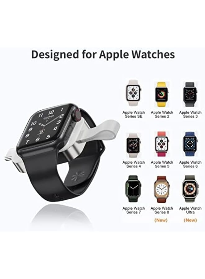 Excefore Portable Watch Charger，Iwatch Wireless Charger With Usb C Fast Charging Magnetic Travel Charger For Watch Series 8 7 Se 6 5 4 3 2 - Image 2