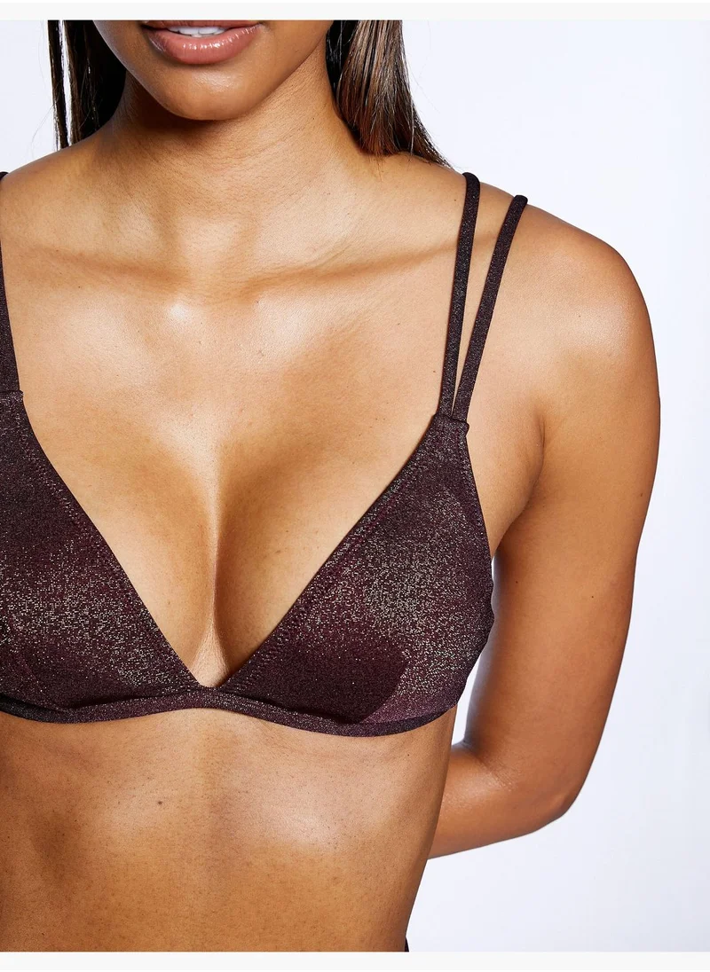 KOTON Glitter Bikini Top