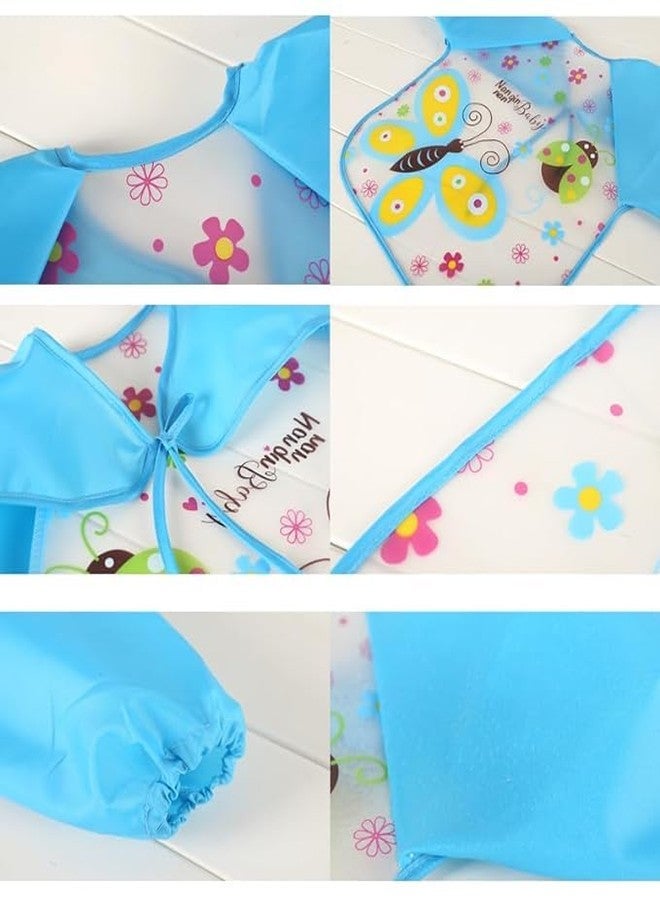 First Trend Full Sleeves Apron Feeding Bibs Waterproof Washable with Super Absorbent, Soft, Comfortable & Lightweight for Infants & Baby Toddlers (Pink Bear) - Image 3