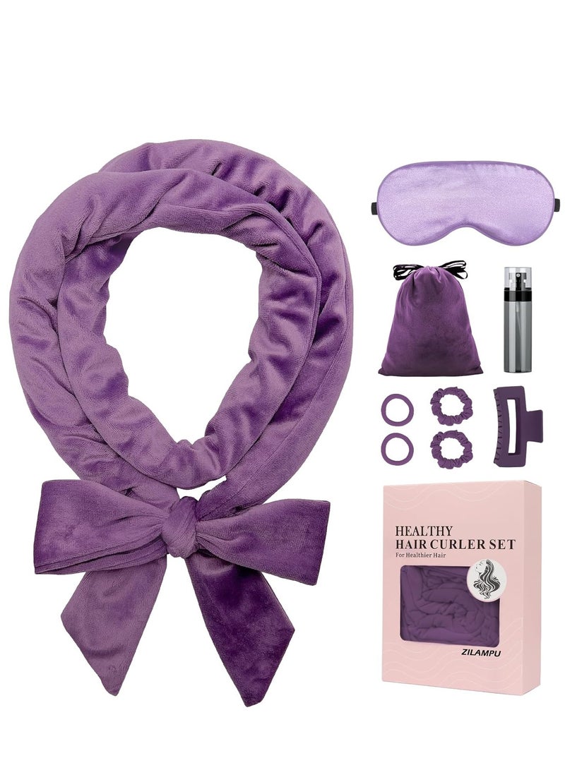 general Heatless Curls Overnight for Long Hair, Heatless Hair Curlers to Sleep In Overnight Curls, 70" Soft Velvet No Heat Hair Curlers Set for Women - Image 1