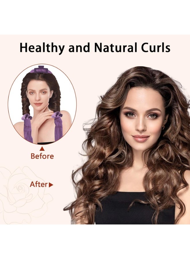general Heatless Curls Overnight for Long Hair, Heatless Hair Curlers to Sleep In Overnight Curls, 70" Soft Velvet No Heat Hair Curlers Set for Women - Image 3