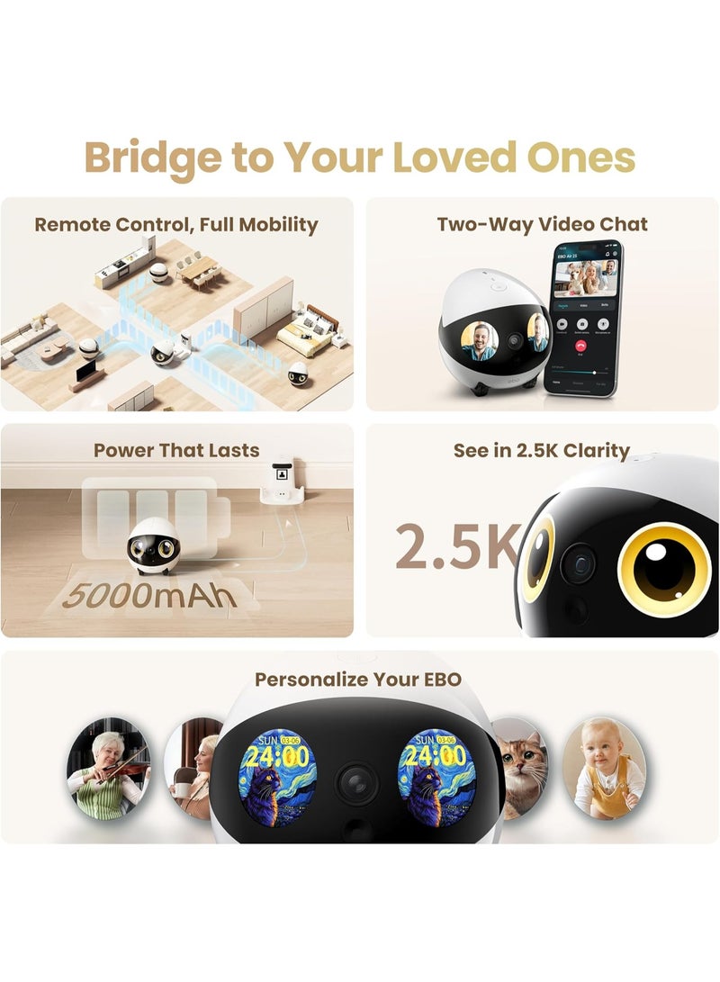 Enabot Air 2S FamilyBot Home Robot Camera - Image 2