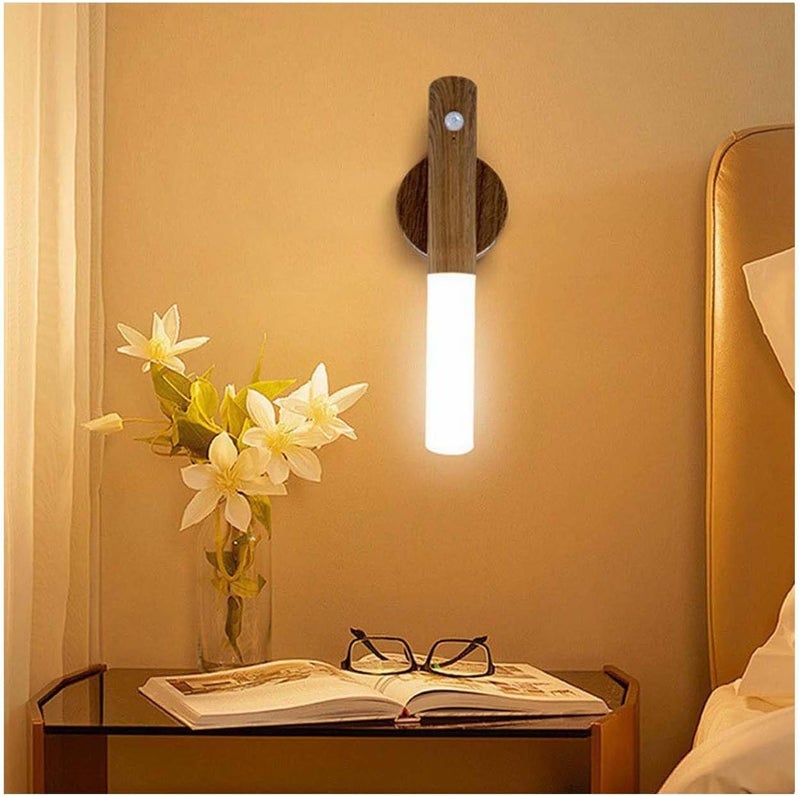 لاكيون لوكيوني أضواء ليلية قابلة لإعادة الشحن مع مستشعر حركة، أضواء حائط لاسلكية، ضوء رواق محمول مغناطيسي للصور والسلالم والخزائن - Image 1