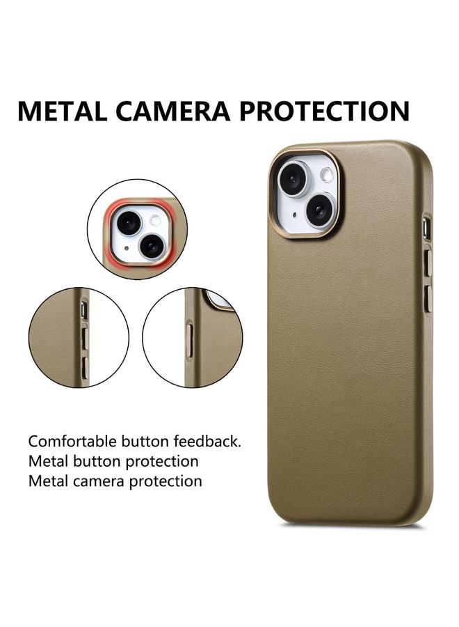 S-TOP Case For iPhone 14 Electroplated Metal Button MagSafe Phone Case - Image 2