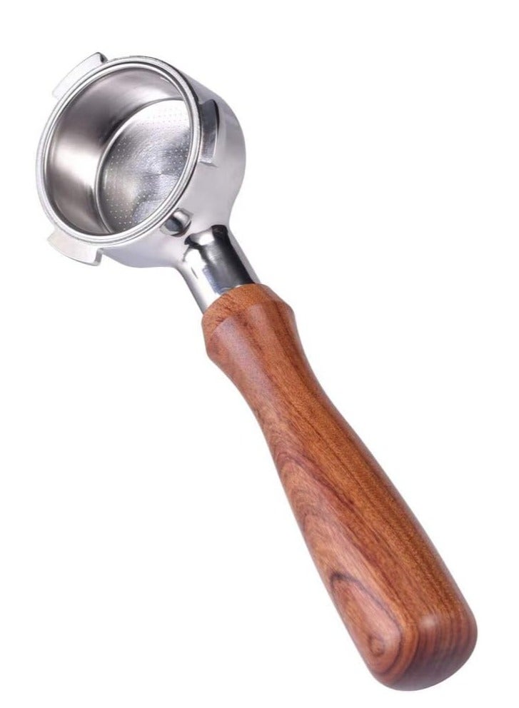 عام تنطبق على ديلونكي القهوة قعر فلتر حامل الفولاذ المقاوم للصدأ سلة فلتر مقبض خشبي - Image 3