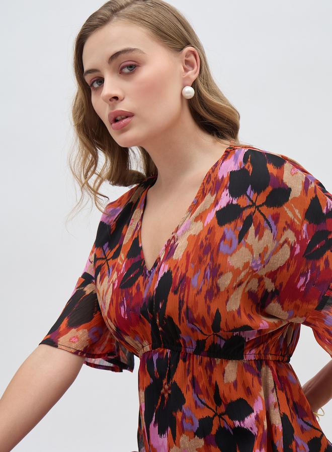 Styli Floral Chiffon Dress  - Image 4