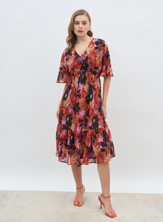 Styli Floral Chiffon Dress  - Image 2