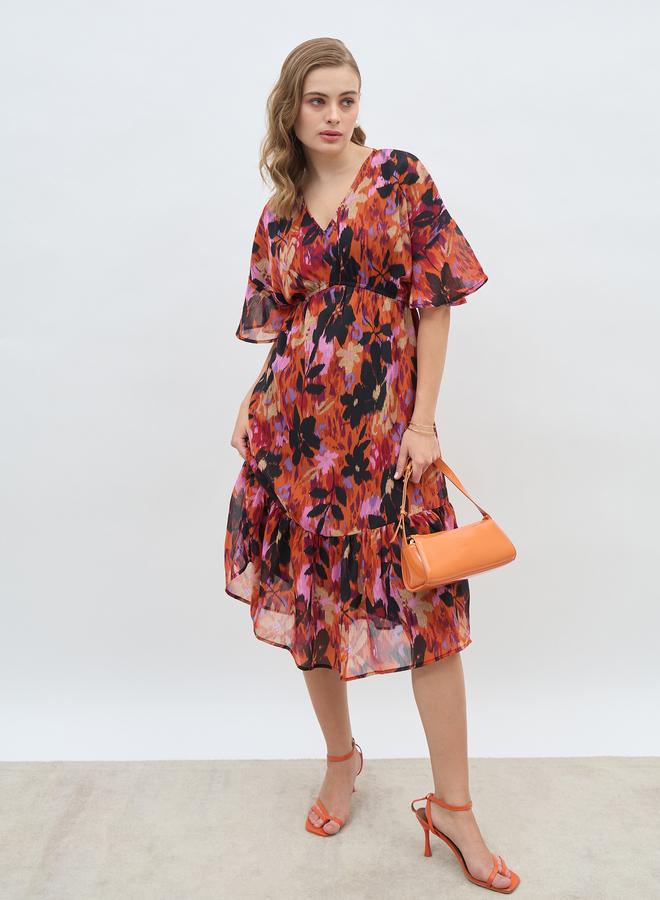 Styli Floral Chiffon Dress  - Image 1