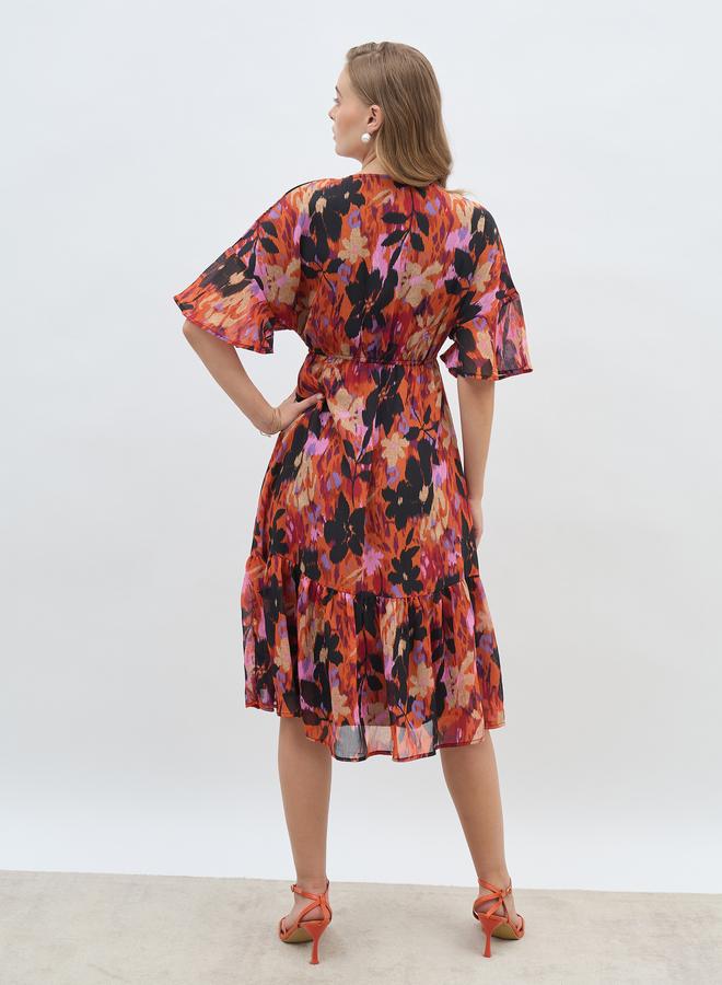 Styli Floral Chiffon Dress  - Image 5