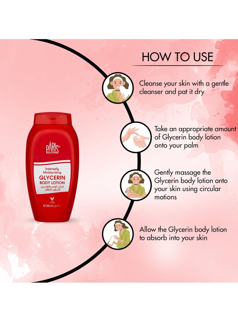 باريس كولكشن لوشن الجسم بالجلسرين للجنسين 300 مل - Image 3