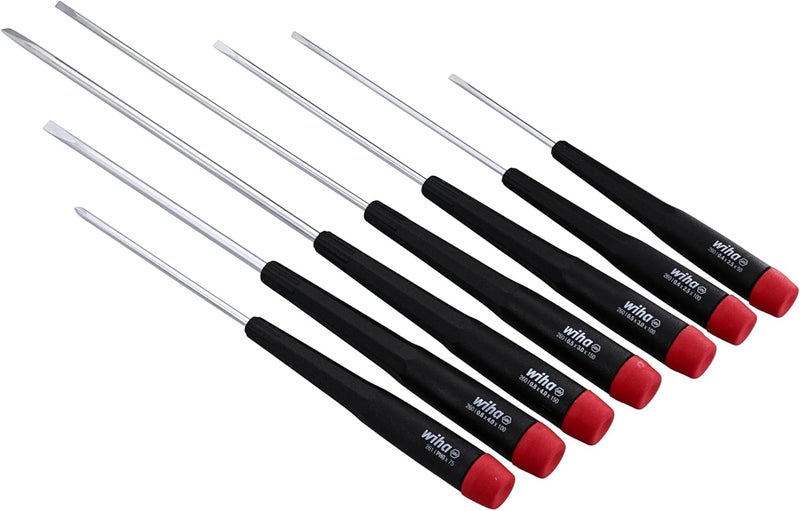 Wiha 26092 7-Piece Slotted and Phillips Screwdriver Set with Precision Handle - Image 2