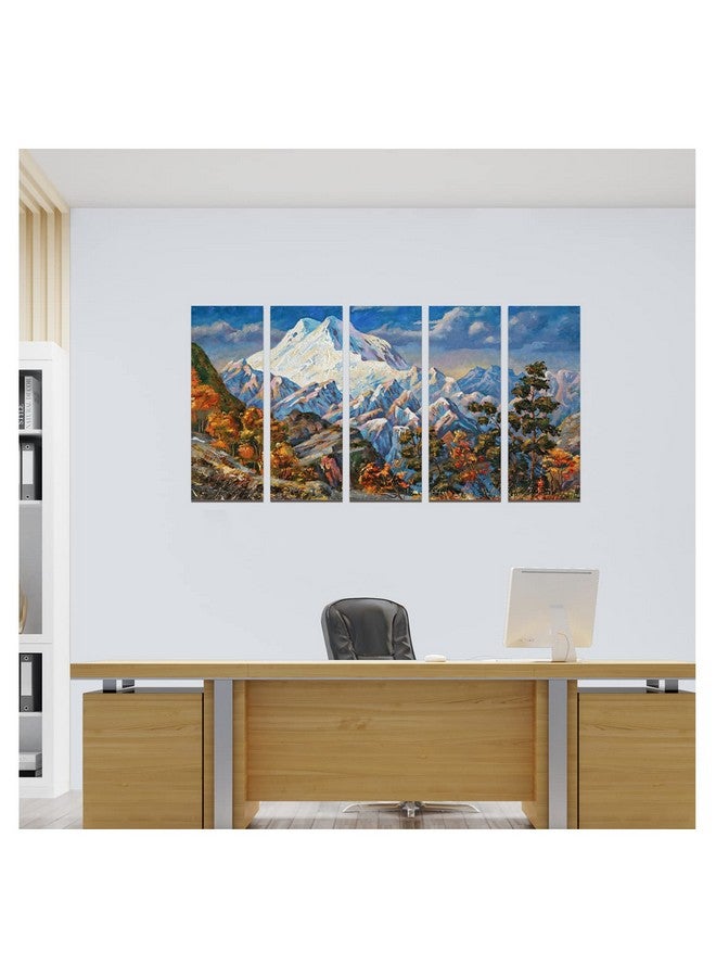 بيبر بلان ديزاين لوحة تصميم طائرة ورقية لتزيين الحائط، لوحات متعددة مقسمة، فنية لغرفة المعيشة وغرفة النوم والفندق والمكتب. مقاس 27 × 50 بوصة - Image 3