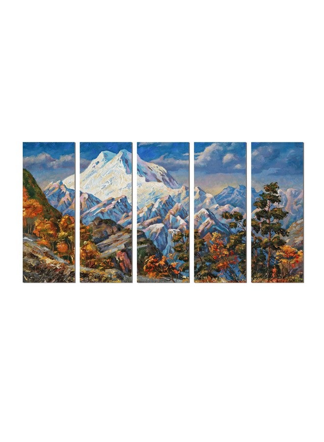 بيبر بلان ديزاين لوحة تصميم طائرة ورقية لتزيين الحائط، لوحات متعددة مقسمة، فنية لغرفة المعيشة وغرفة النوم والفندق والمكتب. مقاس 27 × 50 بوصة - Image 1