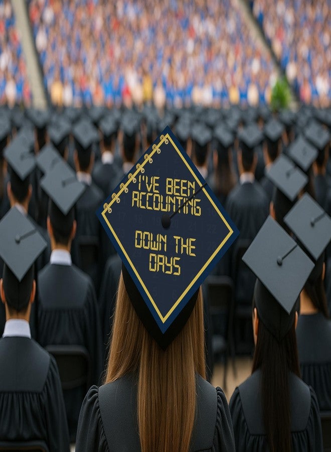 ADVANSYNC I've Been Accounting Down the Days Graduation Cap Topper - Image 5
