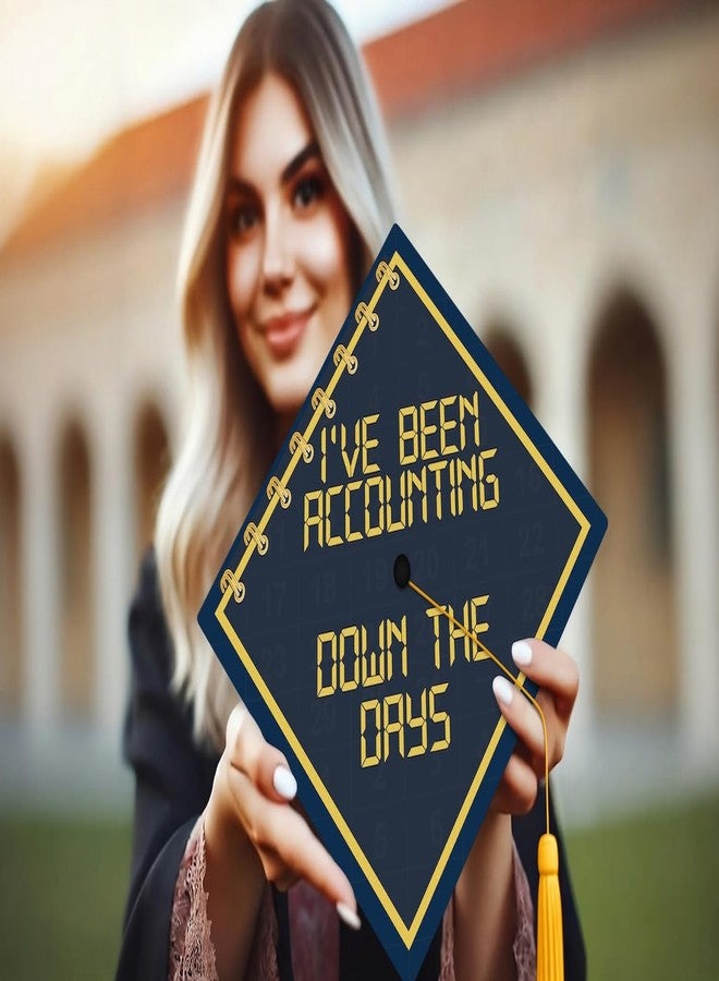ADVANSYNC I've Been Accounting Down the Days Graduation Cap Topper - Image 4