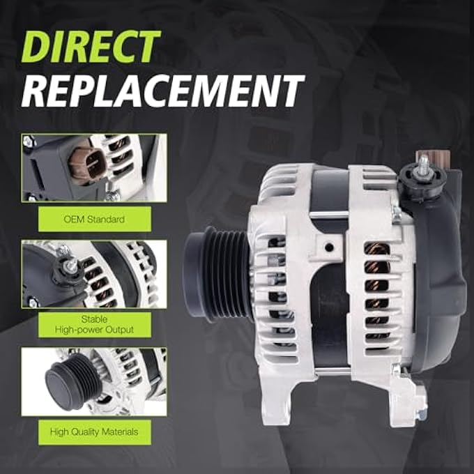 Kinwrdsn Alternator Compatible with Toyota L4 2.5L 2009-2012 RAV42012-2015 Camry2011-2016 Scion Tc 11402, 104210-2270, 210-0722, 9664219-227 - Image 5
