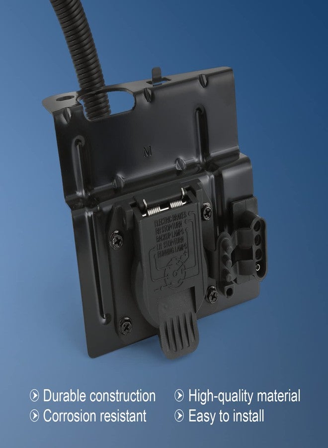 DICMIC قابس توصيل أسلاك سحب المقطورة DICMIC ذو 4 و7 دبابيس، متوافق مع فورد F250 وF350 سوبر ديوتي موديلات 1999-2001، رقم الاستبدال: YC3Z-13A576-CA - Image 2