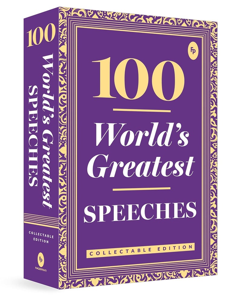 100 World's Greatest Speeches: Collectable Edition Oratory,Inspirational Speeches,Historical Speeches,Collectible Edition,Anthology,Experience the Art of Public Speaking - Image 1