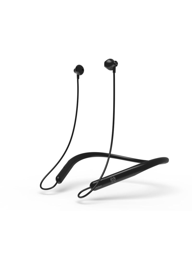 ميكس سماعات أذن Flex Beat نصف أذنية تُعلق حول الرقبة | بطارية تدوم 20 ساعة | مقاومة للماء بمعيار IP55 | صوت عالي الدقة للموسيقى والمكالمات - Image 1