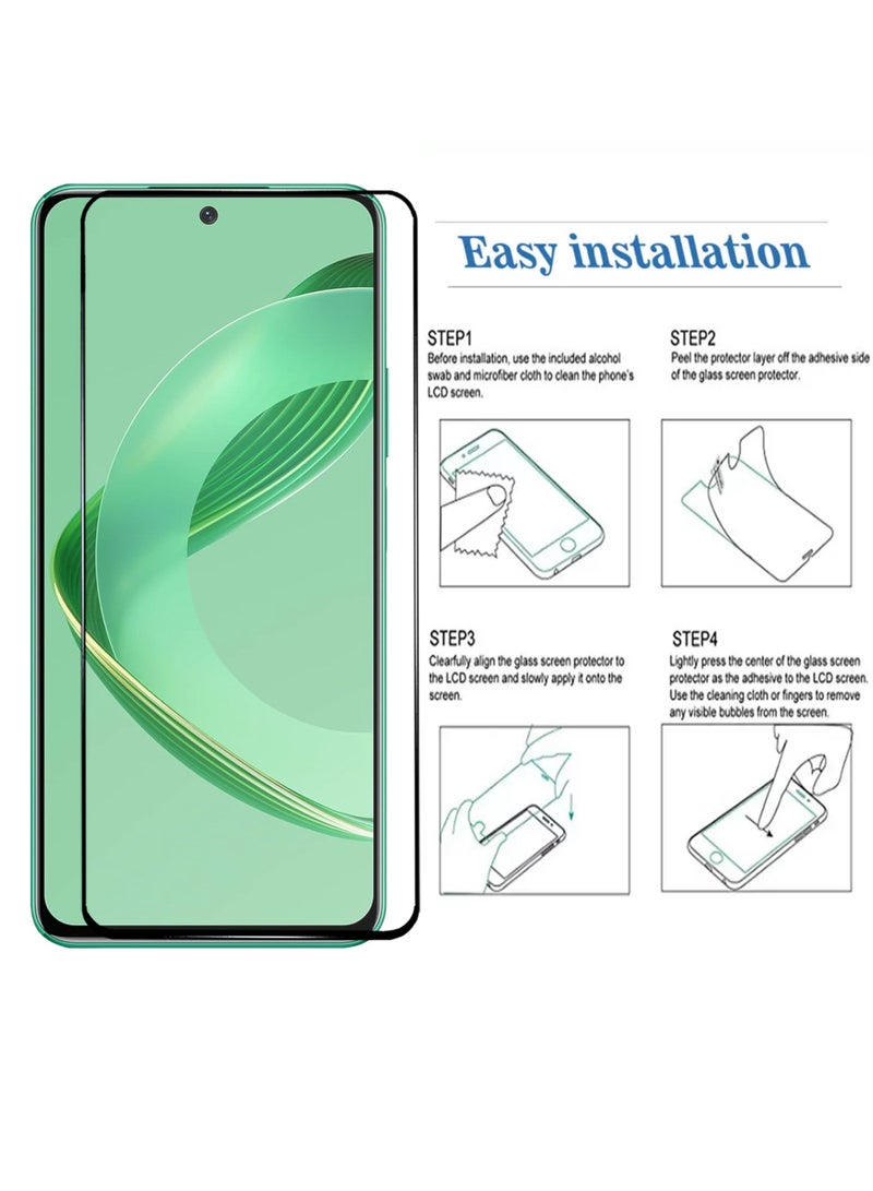 Huawei Nova 12 SE Screen Protector - Edge to Edge Tempered Glass Screen Protector, High Transparency, Delicate Touch, Anti-Explosion, Smooth Arc Edges, Easy Installation - Image 4