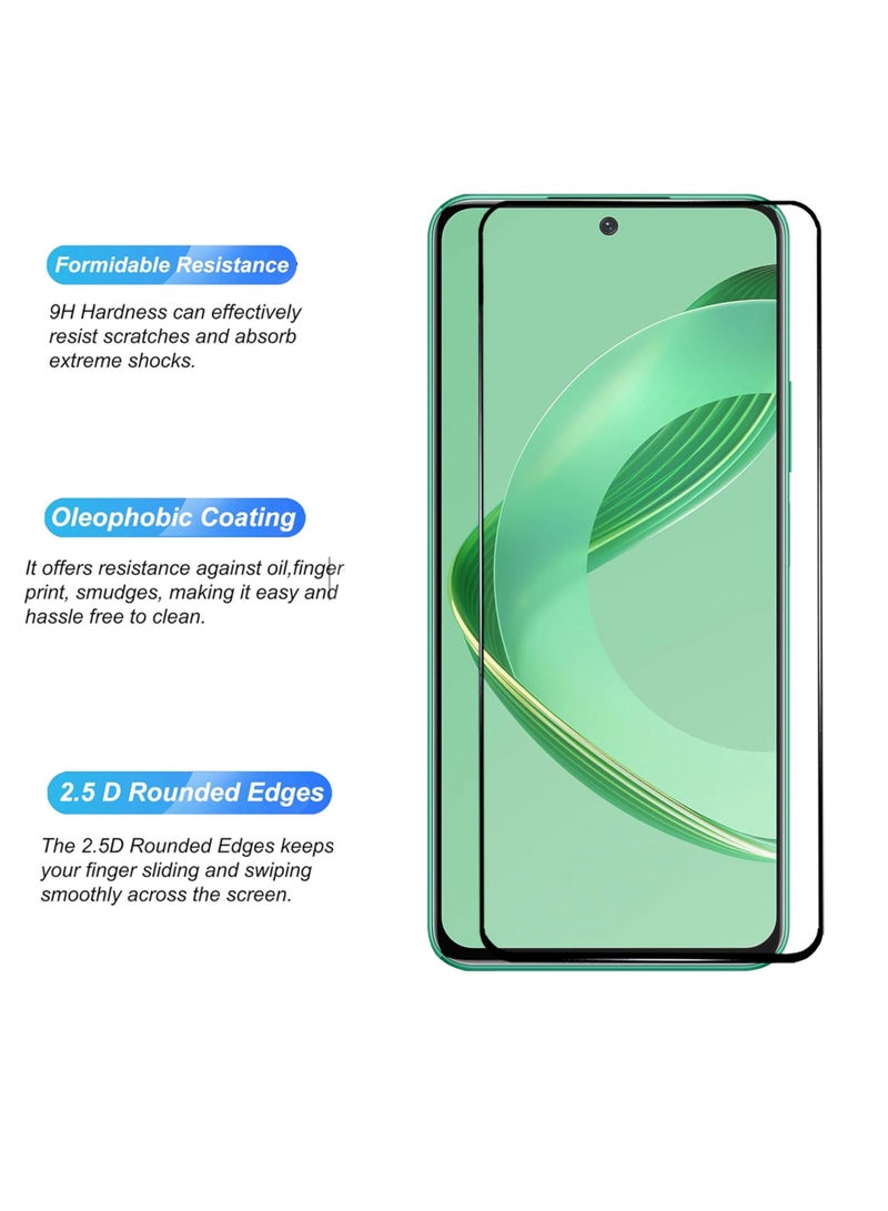 Huawei Nova 12 SE Screen Protector - Edge to Edge Tempered Glass Screen Protector, High Transparency, Delicate Touch, Anti-Explosion, Smooth Arc Edges, Easy Installation - Image 3