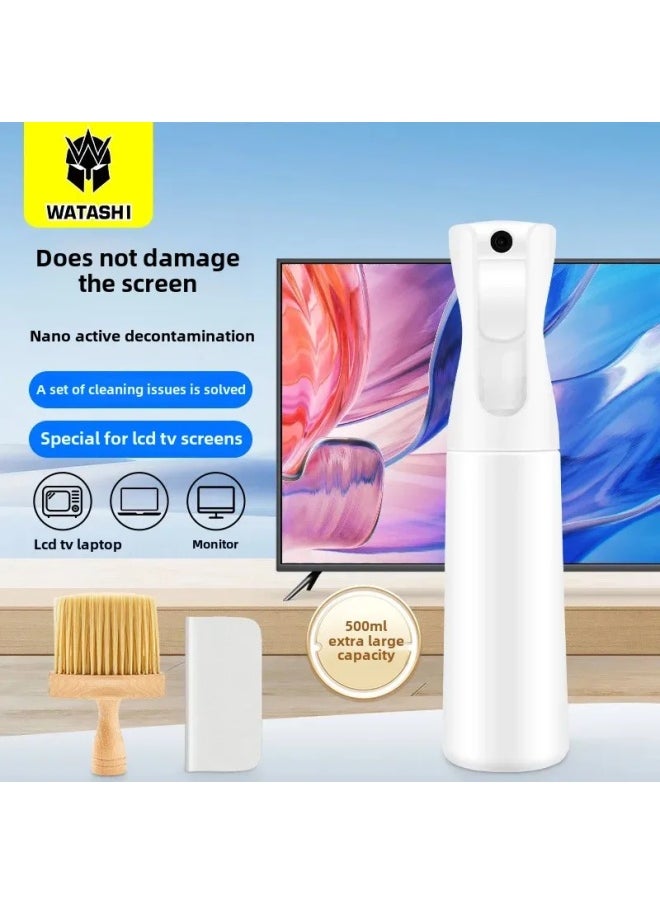 Mobile Phone Screen Cleaner Liquid Crystal Display Cleaning Agent For Camera And Notebook Computer Keyboard And Touchscreen-Color:Cleaning Three-piece Set 500ml