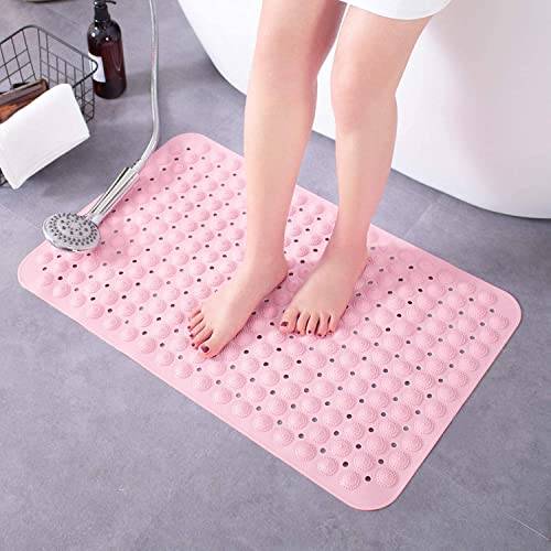 VHKD PVC Bathroom mat Anti Slip Rectangle (Pink 70x35) - Image 5