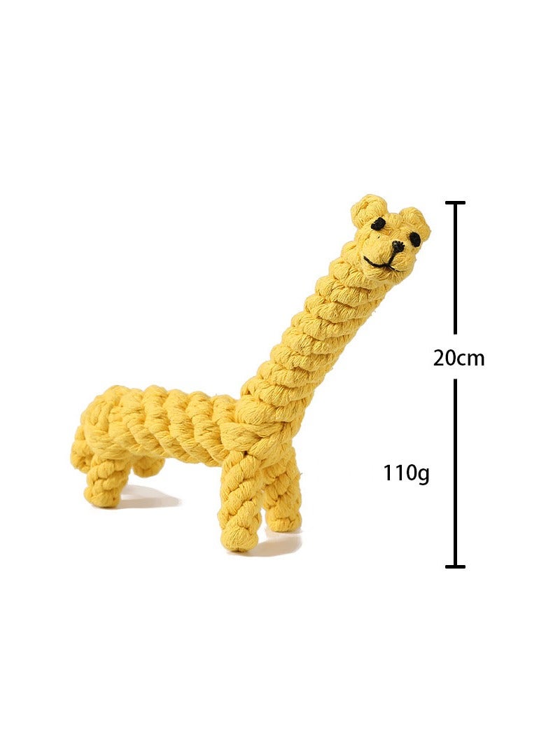 لدغة مقاومة طحن الأسنان نظيفة القطن حبل الحيوانات الأليفة لعبة الذاتي عاب لدغة البقرة أرنب الأسد الفيل الزرافة 5 الحيوانات الأليفة ازياء - Image 3