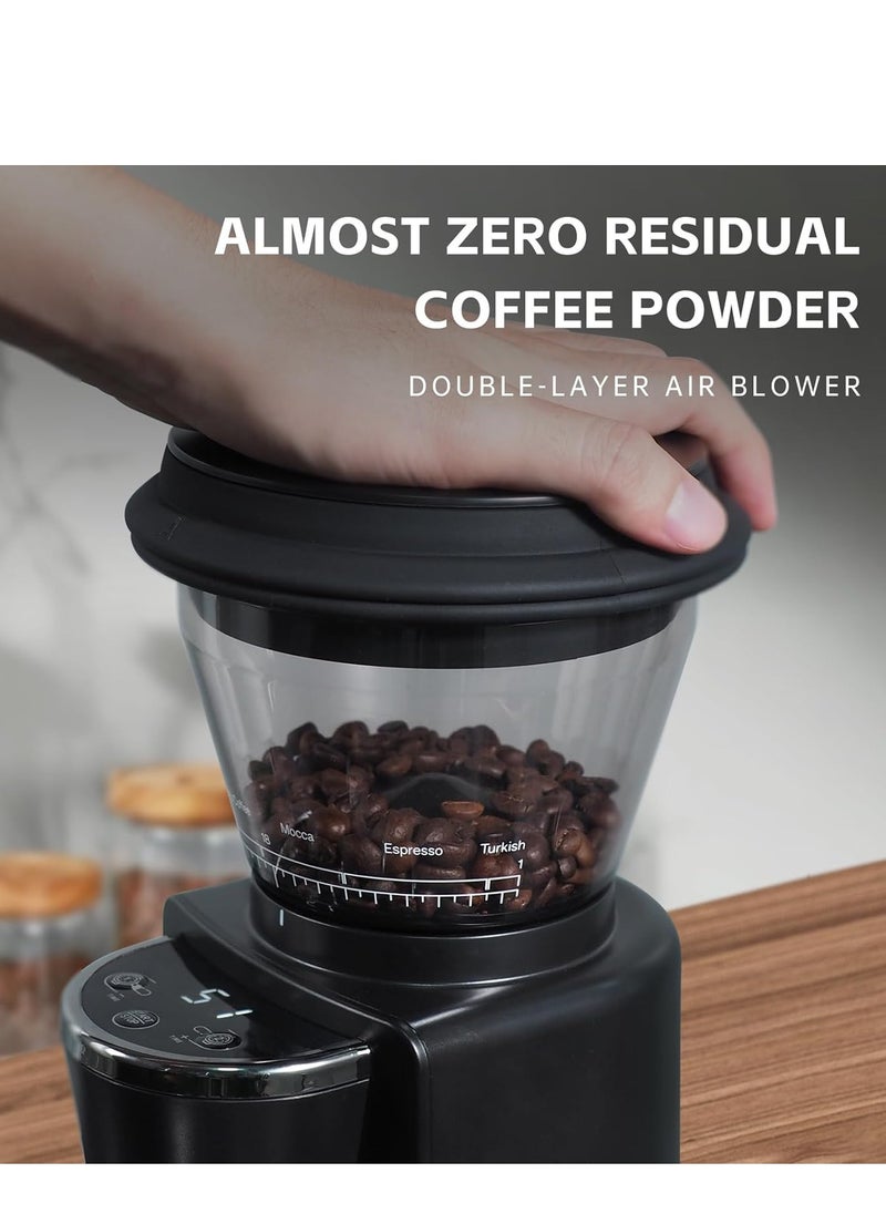 مطحنة القهوة الكهربائية HiBREW الأوتوماتيكية مع 34 تروس لإسبريسو القهوة الأمريكية تصب على تخزين الحبوب المرئية G3