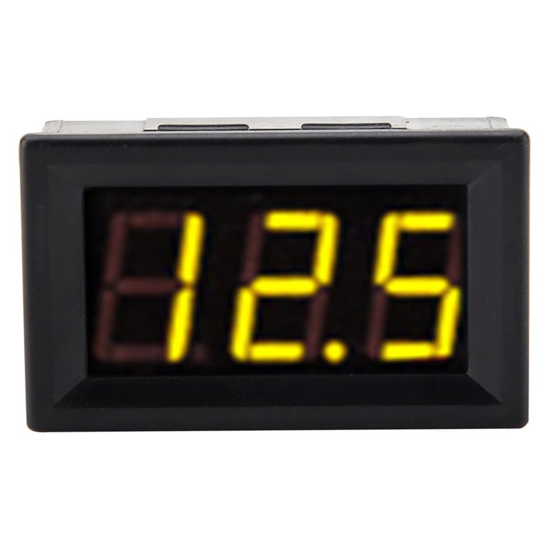 Digital LED Voltmeter Panel DC 0 100V Yellow Backlight 3 Digit Screen Easy Read - Image 5