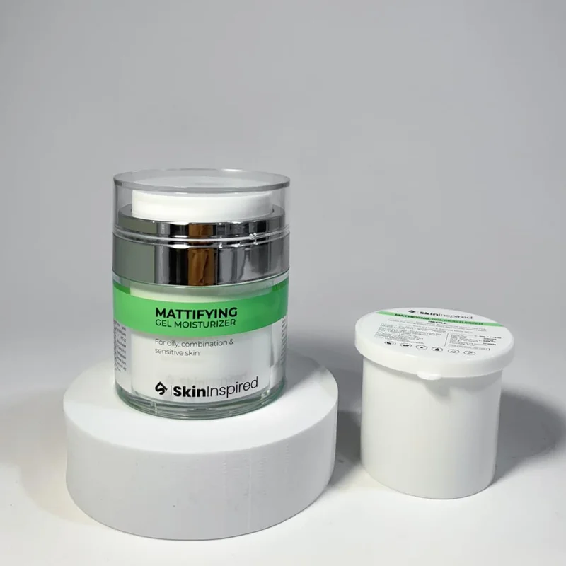 Skininspired  SkinInspired Mattifying Gel Moisturizer Refill 50g | Oil-Free Face Moisturizer with Zinc PCA & Fucogel | for Oily & Acne-Prone Skin | Deep Hydration with Matte Finish for Women | Best Price UAE