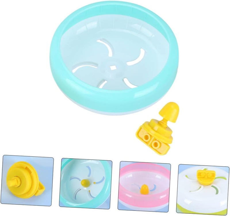 DOITOOL 2pcs Super Silent Hamster Running Wheel Quiet Exercise for Small Pets for Gerbils Mice and Hamsters Promotes Activity and Boredom Random Colors - Image 4