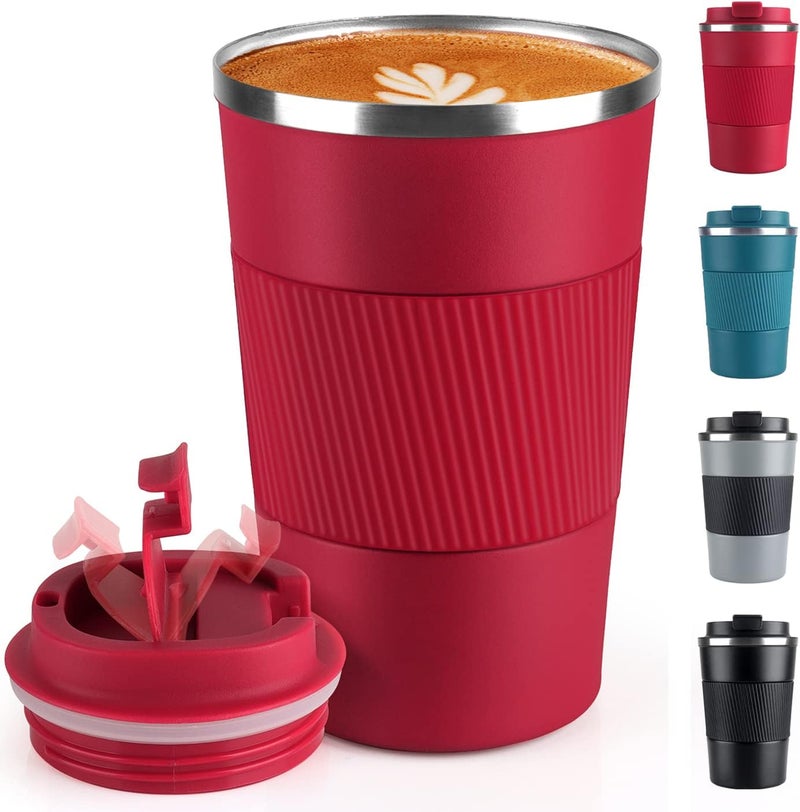 RNGODO Coffee Mug 12oz - Insulated Travel Mug Spill Proof with Leakproof Lid Vacuum Stainless Steel Travel Coffee Mug Water Tumbler to GO, Reusable Coffee Cup for Men and Women for Hot & Cold Drinks - Image 1