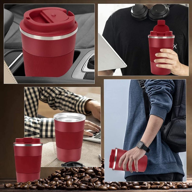 RNGODO Coffee Mug 12oz - Insulated Travel Mug Spill Proof with Leakproof Lid Vacuum Stainless Steel Travel Coffee Mug Water Tumbler to GO, Reusable Coffee Cup for Men and Women for Hot & Cold Drinks - Image 5