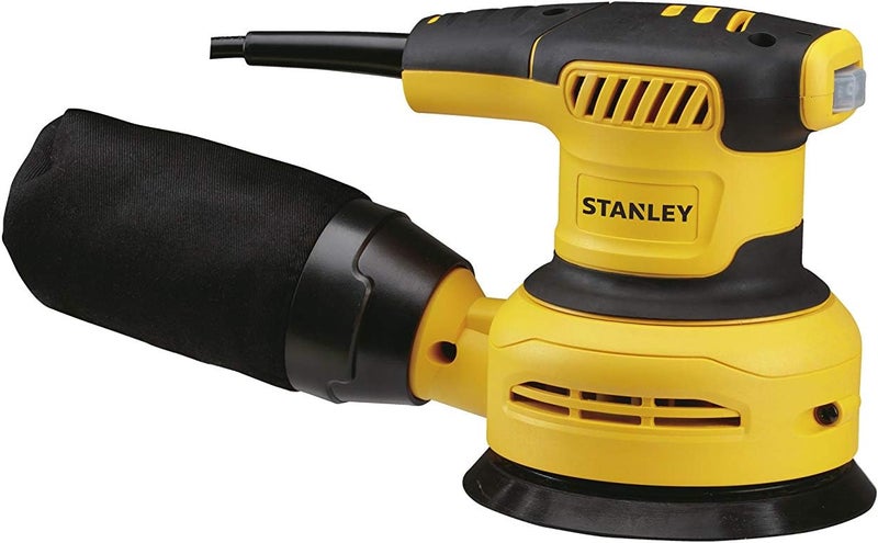 Stanley Ss30 300W 125Mm Variable Speed Random Orbital Sander(Yellow & Black) - Image 1